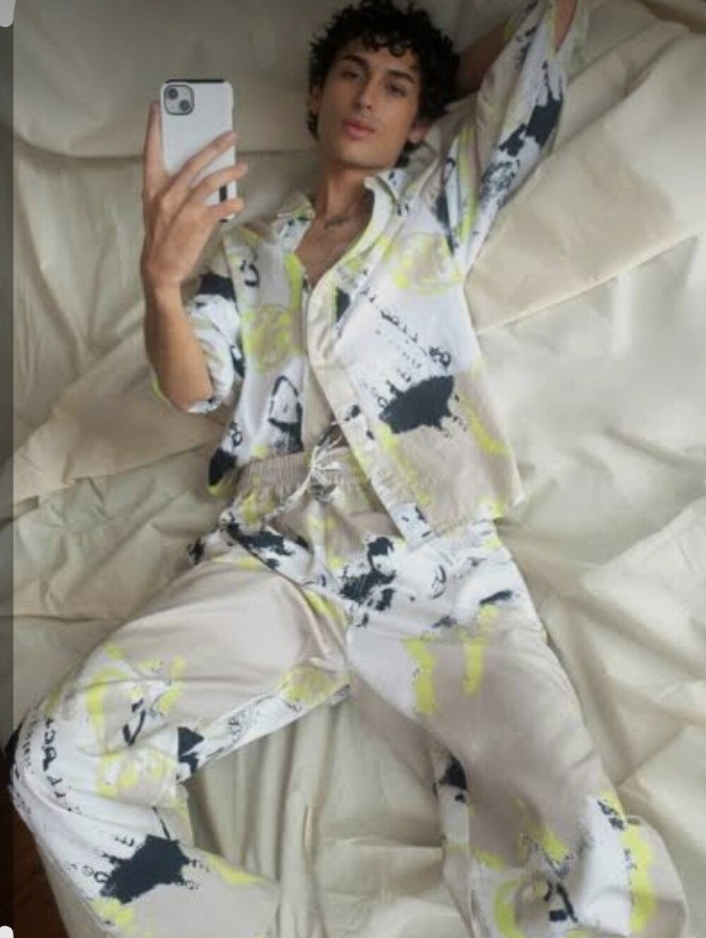 RARE/ELF Matching 2-Piece Abstract Print Shirt & Pants Set – Size 5 – made INDIA